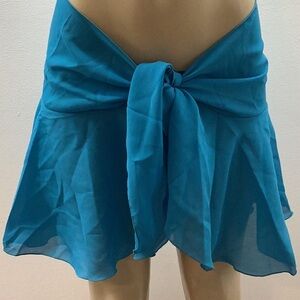 Zuliana Dark Teal Sarong Made in USA New With Tags